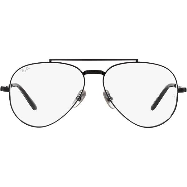 Amazon.com: Ray-Ban RX8225V Aviator Titanium Prescription Eyewear
