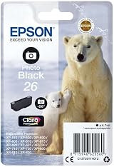 Epson 26 Polar Bear Photo Black Genuine Claria Premium Ink Cartridge Standard view 2