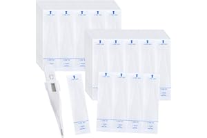 HEALLILY 200pcs Disposable Probe Covers for Digital Thermometers Universal Thermometers Sleeves for Accurate Sanitary Oral Ear Underarm Recta Thermometer