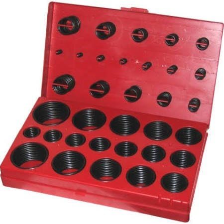 419 Piece Assorted O Ring Rubber Seal Assortment Set Kit Garage Plumbing by Shain Distribution Ltd