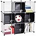 C&AHOME Cube Storage Organizer, 9-Cube Shelves Units, Closet Cabinet, DIY Plastic Modular Book Shelf, Ideal for Bedroom, Living Room, Office, 36.6