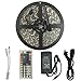 SurLight LED Strip Light Waterproof 16.4ft/5M 300LEDs RGB SMD5050 Flexible Color Changing Light Strip Kit with 44 Key IR Remote Control & 12V 5A Power Supply for Home Kitchen Indoor Outdoor Use