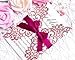 FEIYI 25 Pieces Laser Cut Wedding Invitations Cards With Burgundy Color Ribbon For Birthday Baby Shower Wedding Rehearsal Dinner Invite