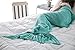 Kpblis Summer Mermaid Soft 56-Inch-by-28-Inch Blanket for Kid, Green