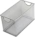 Ybm Home Mesh Storage Cd Box Deep, Silver Mesh Great for School Home or Office Supplies, Books , Computer Discs Cd's and More 1134 (1, Cd Box-11 X 5.7 X 6.3 Inches)