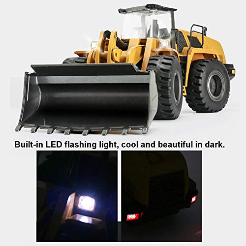 Delili 22 Kanal Fernbedienung Bulldozer, 2,4 GHz 1/14 Sehr groß RC Bagger Spielzeug Kinder, Fernbedienung Auto Jungen… – Bild 6