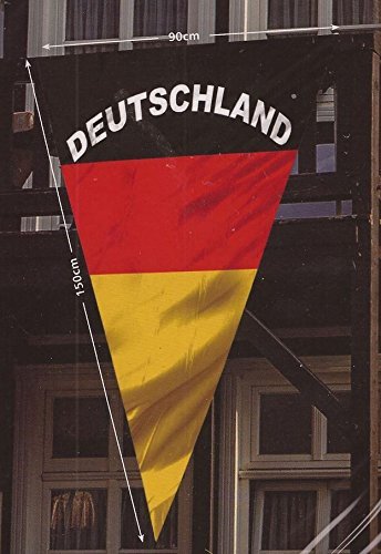 Deutschland Wimpel Fussball Fanartikel schwarz-rot-gelb 150x90cm Einheitsgröße