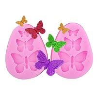 2pcs of Butterfly Silicone Fondant Mold Cake Jelly Molds Kitchen Baking Tool Chocolate Mould