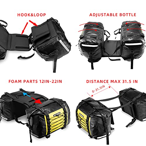 ROCKBROS Motorcycle Saddle Bag Saddlebags Waterproof Side Bag 60L for