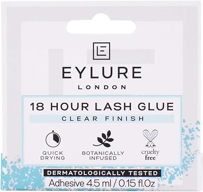 Eylure 6003013 18 Hour Lash Glue Latex Free Clear 4.5 ml