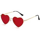 Kursan Polarized Heart Sunglasses for Women Metal Frame Fashion Lovely Style Sun Glasses UV400 Protection