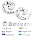 PiercingJ 16pcs 2-12MM (12G - 1/2") Uv Acrylic Spiral Snail Plug Ear Stretching Kit (Many Colors)