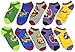 DC Comics Bombshell Female Characters No-Show Socks 5 Pair, Multicoloured, Sock size 9-11, Shoe size 5-10, Black