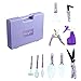 Garden Tools Set 10 Pieces Gardening Tools Durable Kit Garden Hand Tools with Trowel Pruner Rake Shovel Grass Shear Watering Can Bag Tote