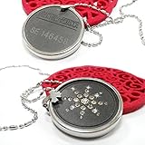 EMF Protection Anti Radiation Simulated Diamond Pendant Nickel Plated Ball Chain Necklace EMF Absorption From CELL PHONE, WiFi, Laptop and other EMF Devices