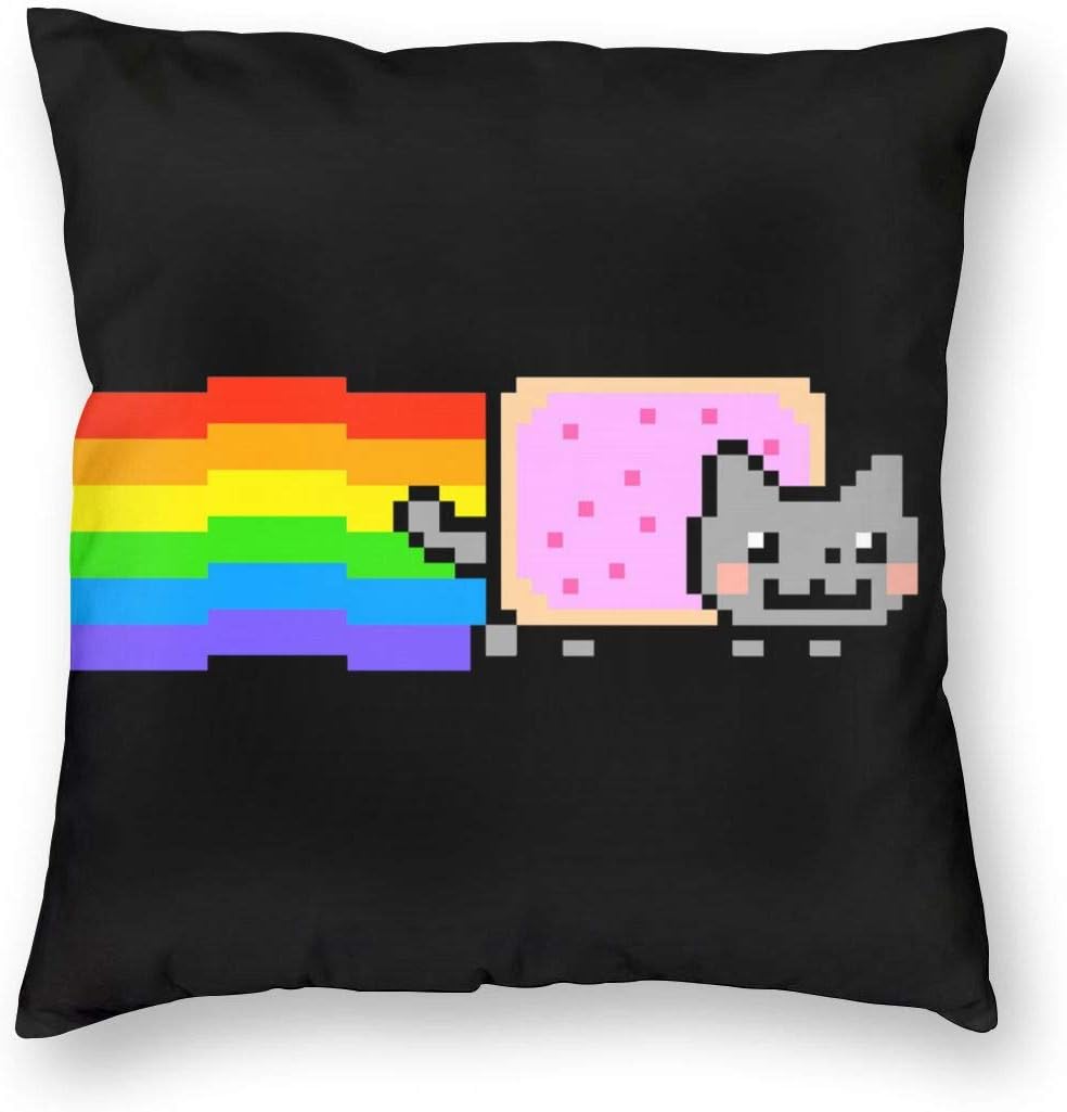 Tactical Nyan Cat Rainbow Pillow Case (Multi Code) Pillow Set Pillowcases Home Decor for for Sofa Bedroom Livingroom