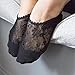 Great Soles Lace Pilates Non Skid Grip Socks for Women,Yoga, Barre (Black)