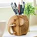 Devis Carving Elephant Pencil Holder Fashion Creative Desk Decoration,cute Pencil Holder for Office,Amazing Gift
