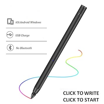 Milletech Active Stylus Pen Sensitivity Adjustable Digital Stylus Pen Smart Pencil With 19mm Ultra Fine Tip Compatibility With Iphoneipadandroid