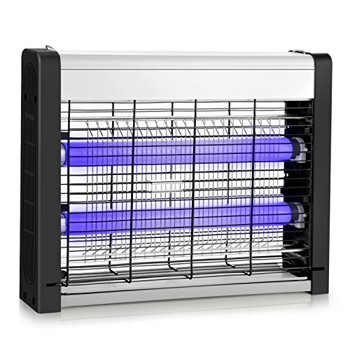 Electric Bug Zapper, Indoor Fly Insect Killer Catcher with 20W UV Light Replaceable Bulbs-Mosquito, Moth, Fly Killer, etc. Suitable for Hanging & Standing in Residential and Commercial Use (15.35)