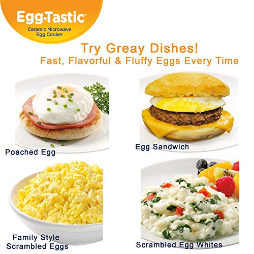 3 Egg+Tastic+Ceramic+Microwave+Poacher+Flavorful