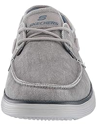Skechers Men's Status 2.0-Lorano Moc Toe Canvas Deck Shoe Oxford