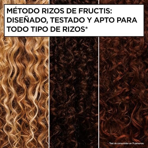 Fructis Método Rizos Champú con Ácido Hialurónico y Karité, 200ml