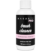 MakarttPro Acrylic Nail Brush Cleaner, Made in USA, 4oz/118ml | Acrylic Brush Care Solution for Kolinsky &amp; Acrylic Brushes, Removes Residue, Prevents Hardening, Extends Brush Life