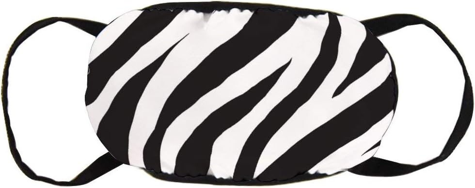 Zebra Seamless Pattern Animal Trendy Print Cotton Face Cover Reusable Washable with Cute Design Windproof Balaclavas Half Face Cover