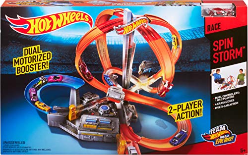 Hot Wheels Autorennbahn Mega Crash Superbahn, mit Looping Tracks und Kurven, inkl. 1 Spielzeugauto und 2 Starter, Auto Spielzeug, Spielzeug ab 6 Jahre, CDL45 – Bild 7
