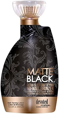 Amazon Com Matte Black Ultra Sleek No Wait Tanning Bronzer Lotion 13 5 Ounce Beauty