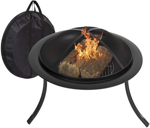 Amazon Com 30in Portable Fire Pit W Grate Poker Carry Case