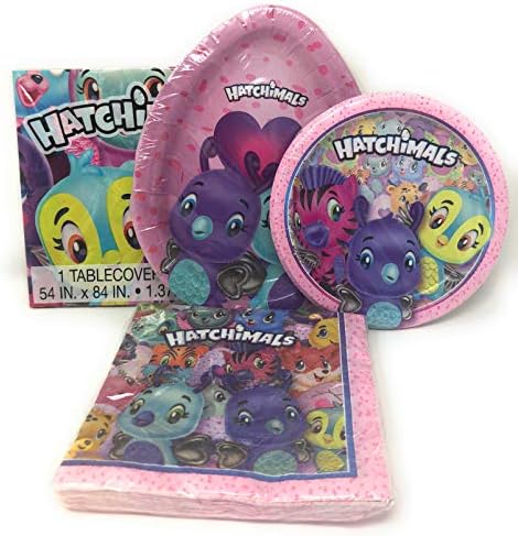 Hatchimal Party Supply for 8 Guests - Hatchimals Birthday Party Supplies Bundle