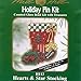 Hearts & Star Stocking Beaded Counted Cross Stitch Ornament Kit Mill Hill 2003 Winter Holiday H113