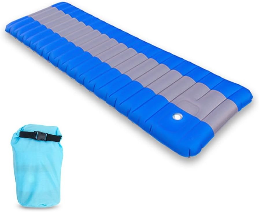 DIOSN Single Self - Inflating Camping Bed Mat - Inflatable Pad Mattress Air Bed Lounger for Camping, Hiking, Backpacking, Traveling, Office, Home