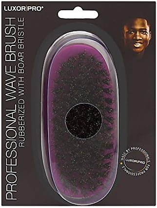 Luxor Pro Professional Wave Brush Rubberized With Boar Bristle Blx007Prmb Purple