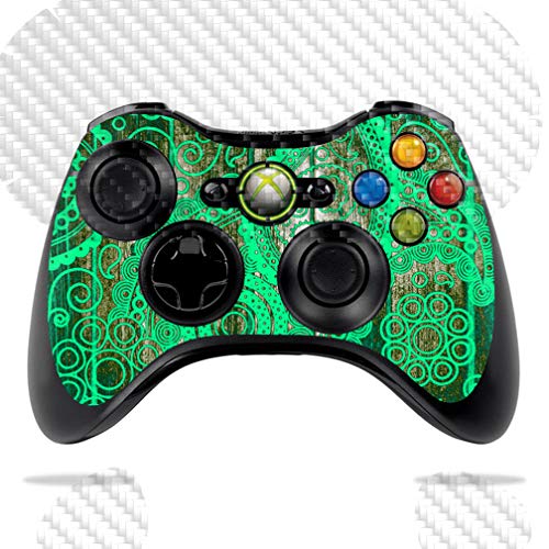 MightySkins Carbon Fiber Skin for Microsoft Xbox 360 Controller - Vintage Paisl…