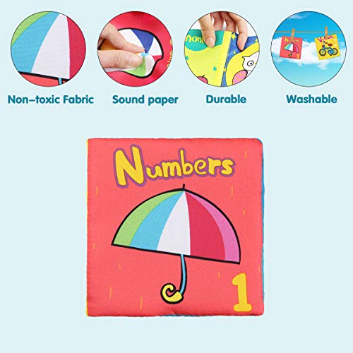 image for Aitey Soft Books for Babies, Baby First Book Nontoxic Resist Tearing, 