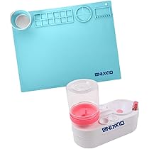 Art Painting Kit With Brush Cleaner, Silicone Mat, 12 Acrylic Paints & 10 Brushes - Complete Supplies Set For Beginners & Hobbyists