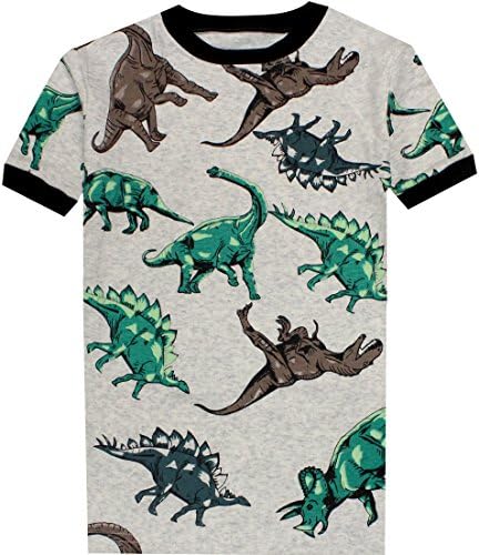 Boys Dinosaurs Pajamas Summer Children Cartoon Clothes Kids 2 Pieces Short Set