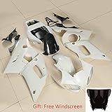 XFMT Motorcycle White Unpainted ABS Plastic Fairing Cowl Bodywork Set For YAMAHA YZF R6 YZF-R6 1998 1999 2000 2001 2002