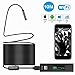 Wireless Endoscope for iPhone Android, LEADNOVO WIFI Borescope Inspection 1200P HD Camera IP68 Waterproof Semi-rigid Snake Cable for IOS/MAC/Windows, Motor Engine/Sewer/Pipe/Vehicle -Black(33FT)