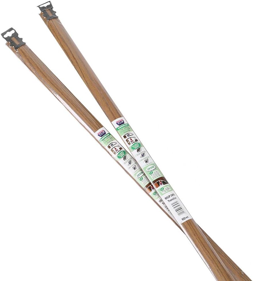 2 x Laminate Door Threshold Bar Transition Strip Dark Oak - 90cm