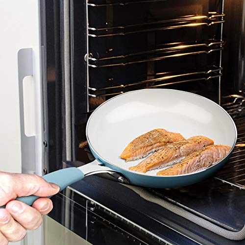 Induction Pots and Pans Set, Cookware Set with Silicone Grip, NonStick