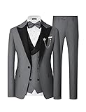 SPTALLFITJSV Mens 3 Piece Suit Slim Fit Wedding