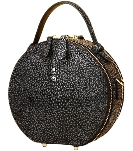Pelgio Genuine Stingray Skin Leather Shoulder Cross Body Bag  display picture 1