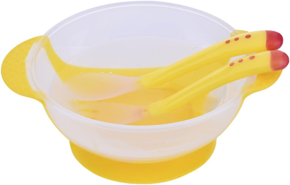 Rose Bebe Enfant Bol Dapprentissage Bol A Ventouse Avec Cuillere Thermosensible Pour Bebe 6 Mois Samber Le Repas De Bebe Bebe Puericulture Lawawarenesssociety In