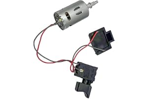 Motor Replacement Assembly 21V Fast Speed Motor | Cabled Motor with Electric Motor Speed Control Switches and Battery Contacts Plug for Repair Work