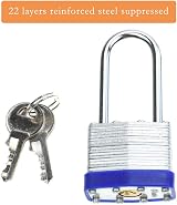 THETAG Steel Padlock with Keys Long Shackle Heavy Duty Waterproof Garden Shed view 6