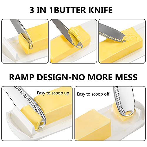 Butter Dish with Lid, Light Butter keeper for Counter with